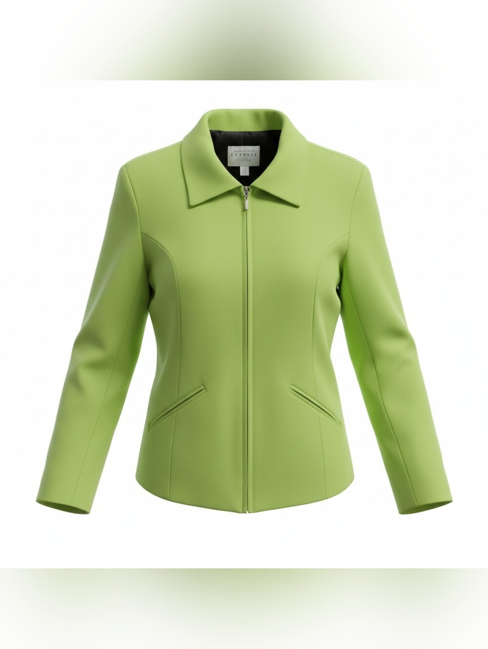 90s Express Campagne Internationale Tailleur Lime Green Blazer Jacket